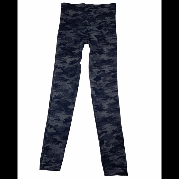 Spanx Seamless Gray Camo Leggings Gray Size Small